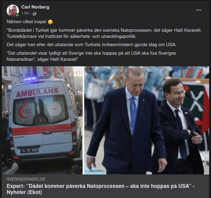 Natoprocesspåverkande Bombdåd