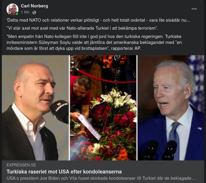 Turkiskt Raseri Över Amerikanska Kondoleanser