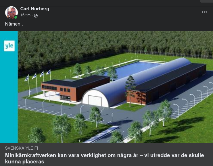 Placeringsutredda Minikärnkraftverk