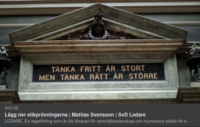 Etikprövningar & Vägen Till & Från Helvetet