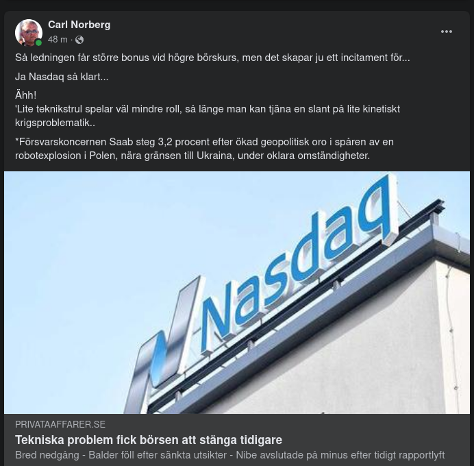 Teknikstrulande Börs