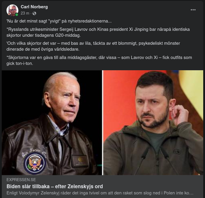 Skjortbeskrivande Nyhetsredaktioner