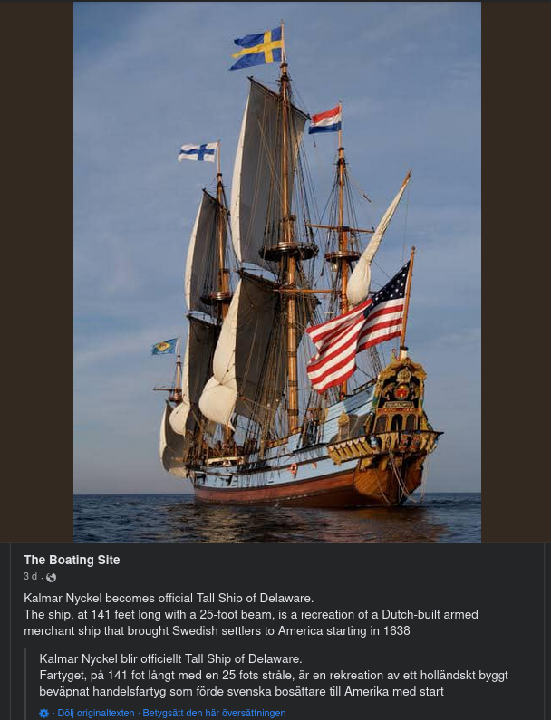 Kalmar Nyckel - Official Tall Ship Of Delawere