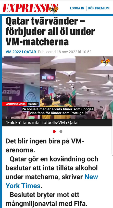 Ingen Öl På Fotbolls-VM