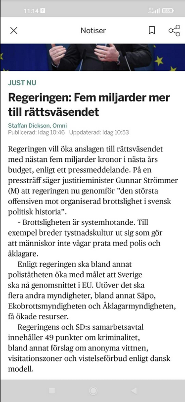 Fem Miljarder Mer Till Rättsväsendet