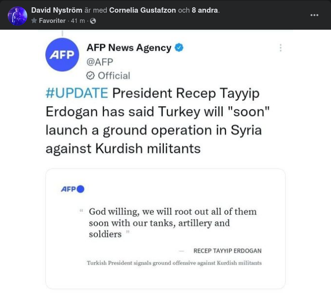 Erdoğan & Kurdiska Militanter I Syrien