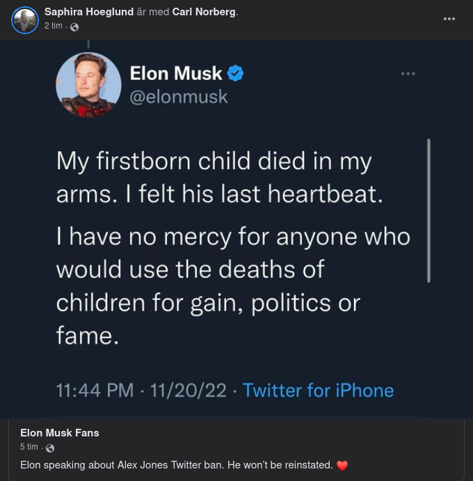 Musk, Jones & Barnexploatering