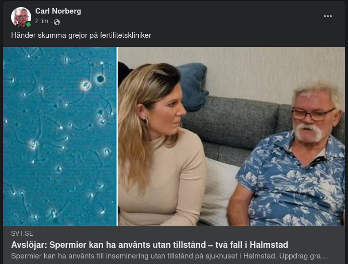 Otillåten Spermieanvändning