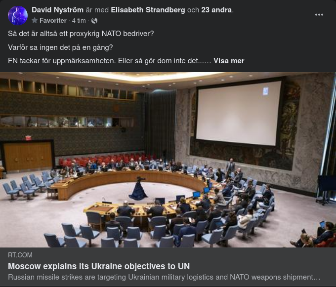 Moskva Förklarar Målsättning I Ukraina För FN