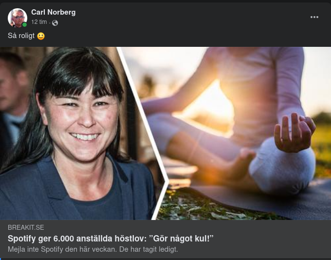 Höstlov För Spotify-Anställda