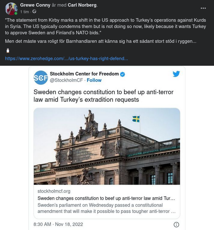 USA Stödjer Turkiet För Sverige & Finlands Skull?..