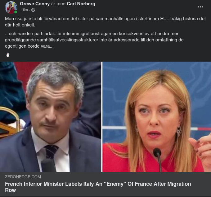 Migrationsgräl Mellan Frankrike & Italien