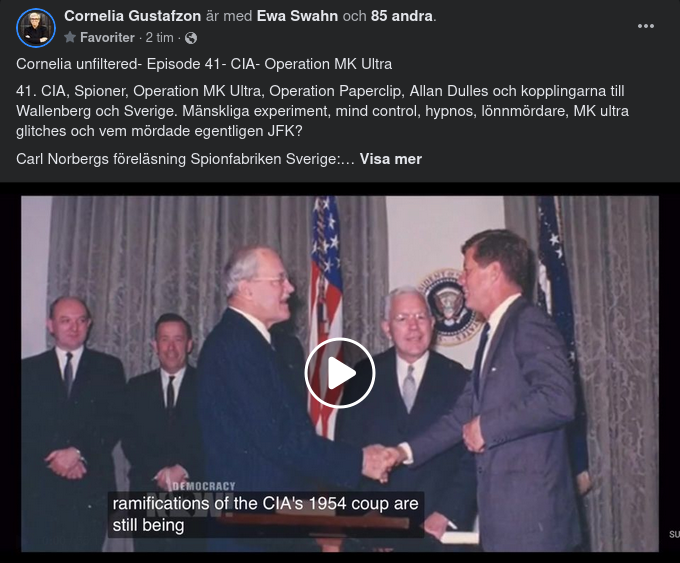 Cornelia Med MK Ultra & Annat Smått & Gott Från Förr