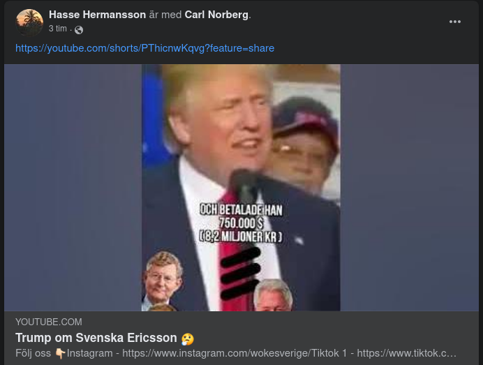 Trump Om Ericsson - 2016