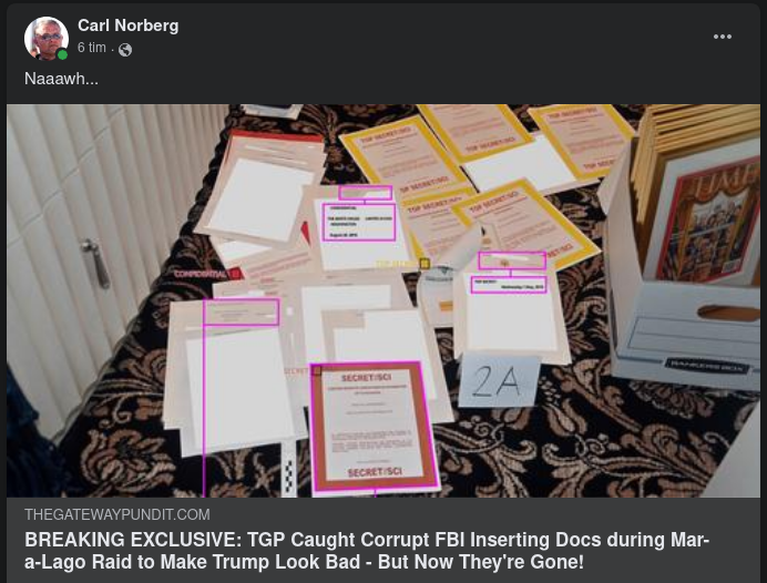 Dokumentplacerande FBI På Mar-A-Lago