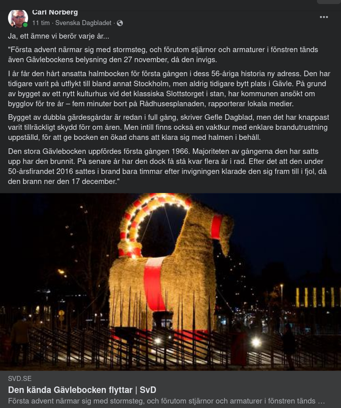 Årligt Brännande Bockfråga