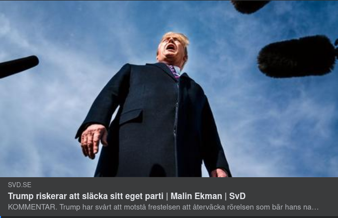 Trump Riskerar Sitt Parti I SvD