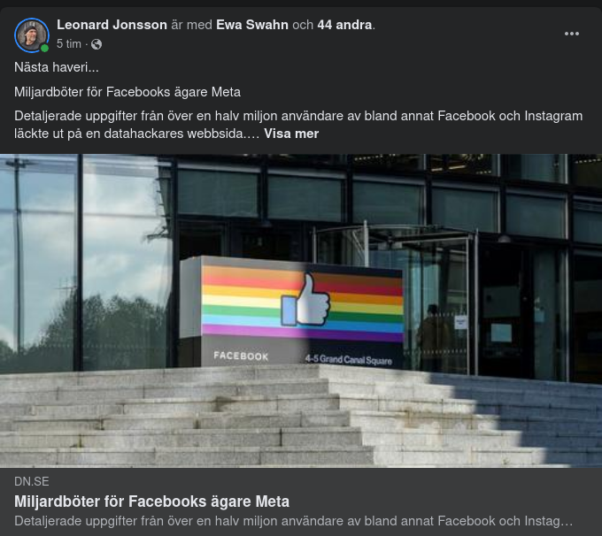 Miljardböter För Meta