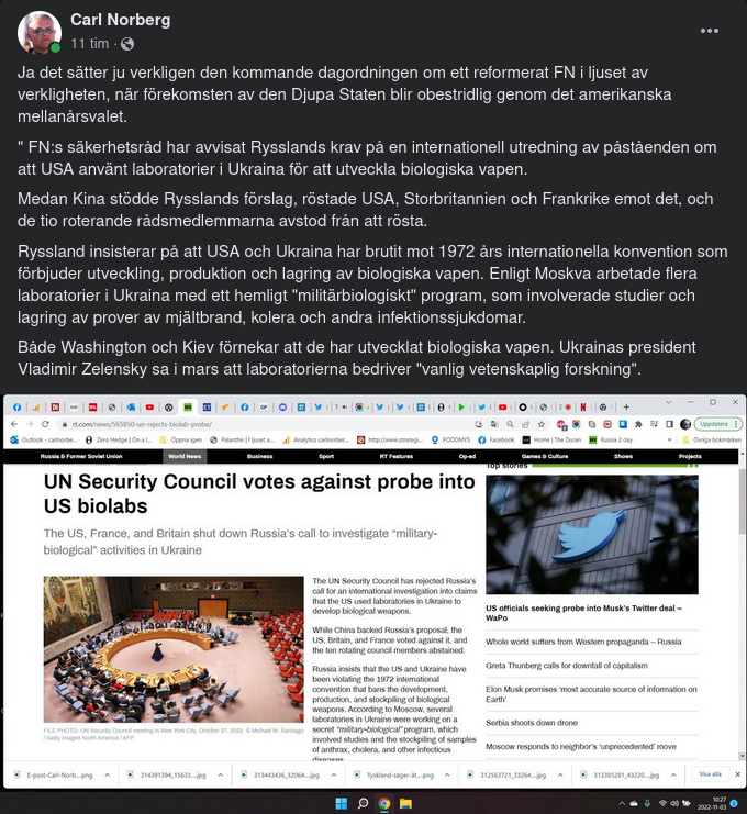 FN:s Säkerhetsråd Avisar Ryska Utredningskrav Om Ukrainska Biolabb