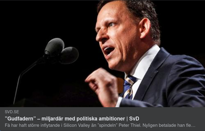 SvD Om Peter Thiel