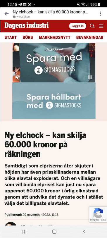 Enskilda Elräkningsskillnader