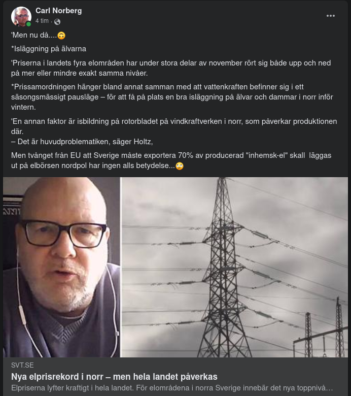 Nordligt Elprisrekord