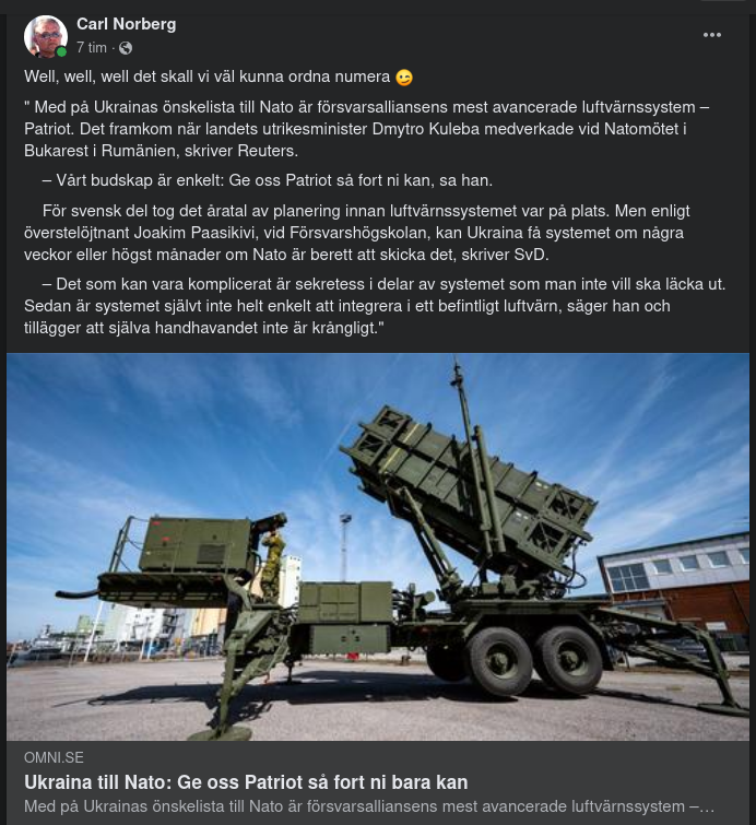 Ukrainas Önskelista Till Nato