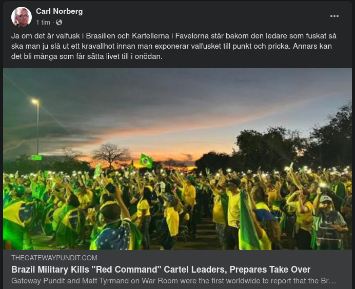 Brasiliansk Militärinsats Innan Valfuskexponering