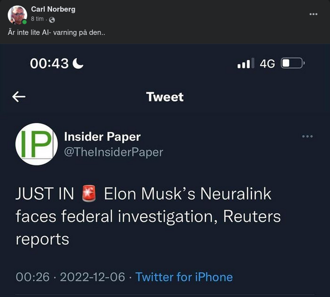 Federal Neuralinkundersökning?..