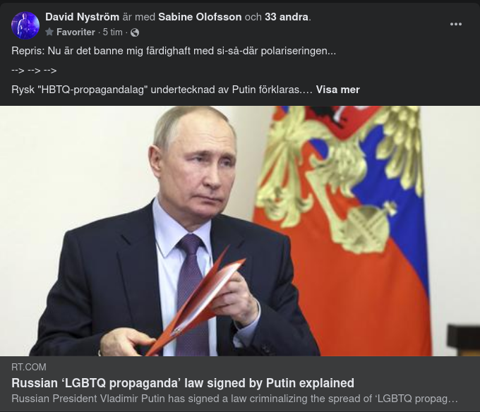 Rysslands HBTQ-Propagandalag