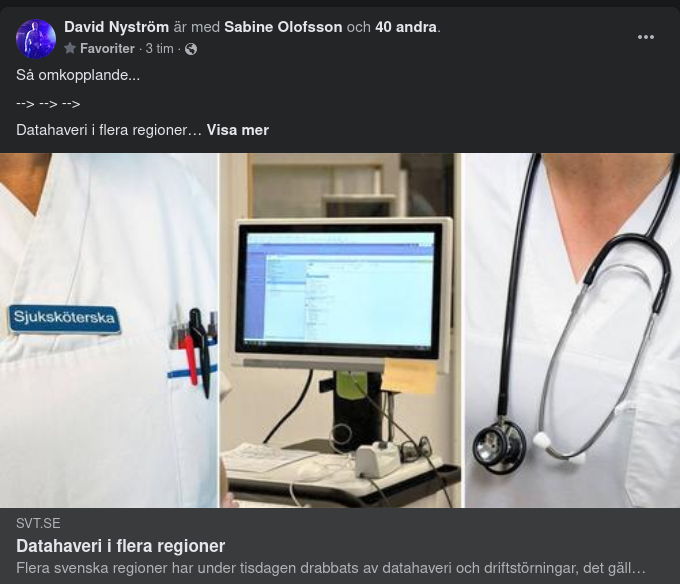 Flertal Regionala Datahaverier