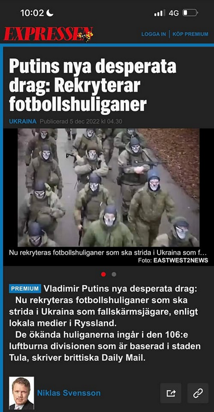 Svenskt Om Putins Desperation & Bottenlösa Vidrighet