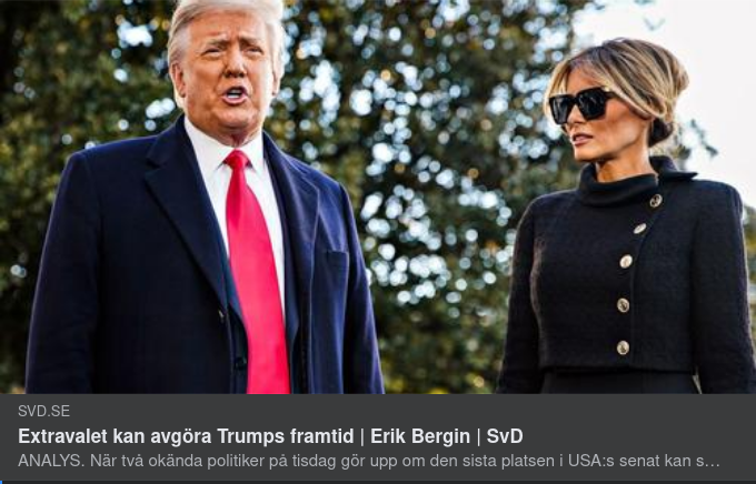 Valet I Georgia & Trumps Framtid I SvD