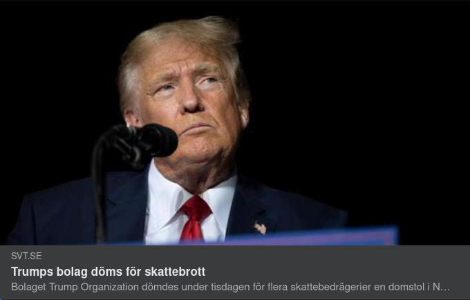 Trumpbolag Skattebrottsdömt