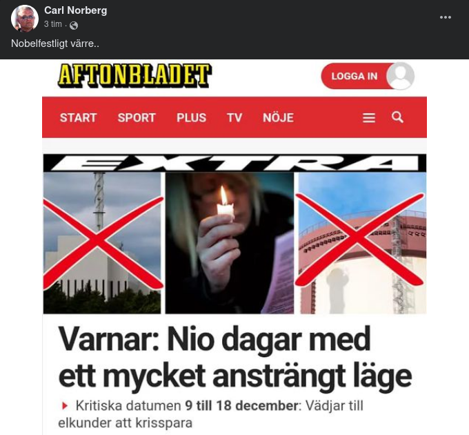 Markant Ökad Elektricitetstillgångsosäkerhet 9 - 18 December