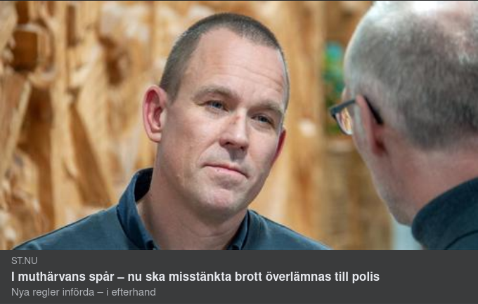 Skifuhärvans Misstänkta Brott Till Polisen