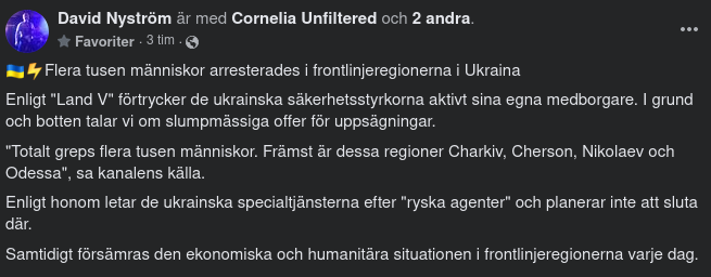 Ukrainska Säkerhetsstyrkor Griper Tusentals I Frontlinjeregionerna