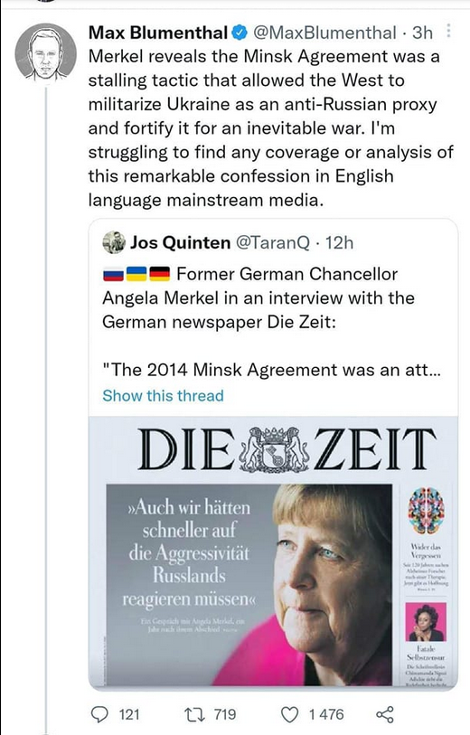 Merkel Om Minsköverenskommelsen