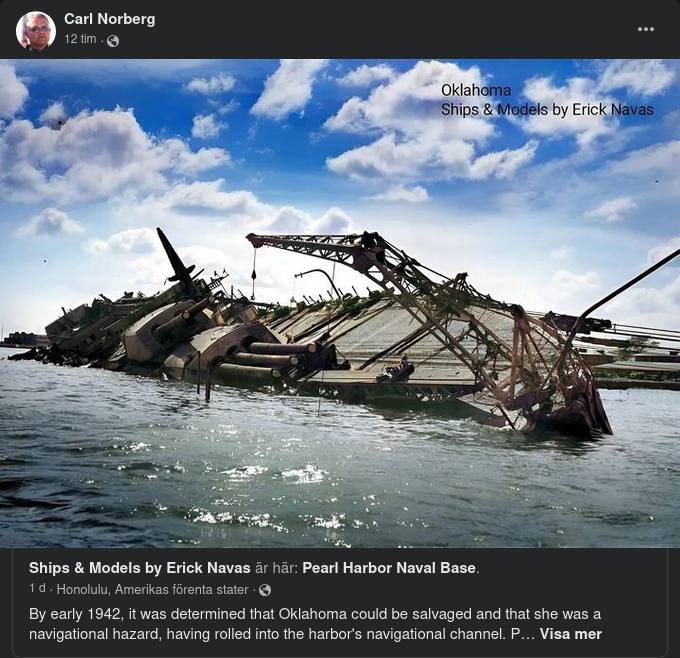 Oklahomas Vidare Öde Efter Pearl Harbor