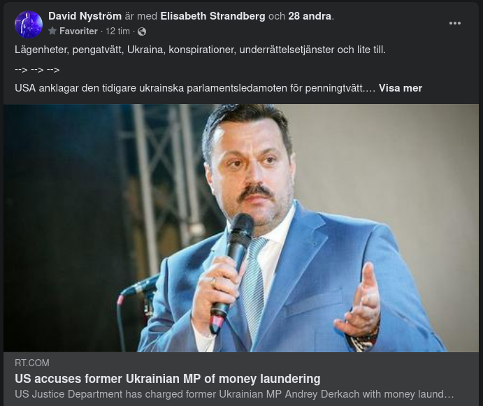 USA Anklagar Före Detta Ukrainsk Parlamentsledamot För Pengatvätt