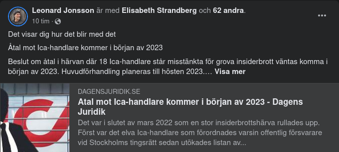 Åtal Mot ICA-Handlare I Början Av 2023