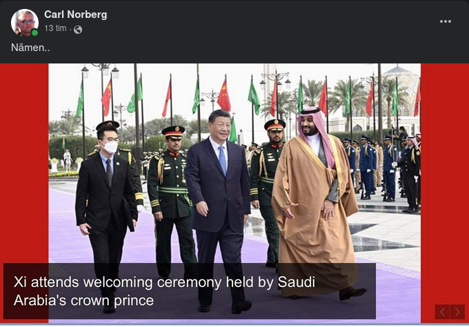 MbS Välkomnar Xi