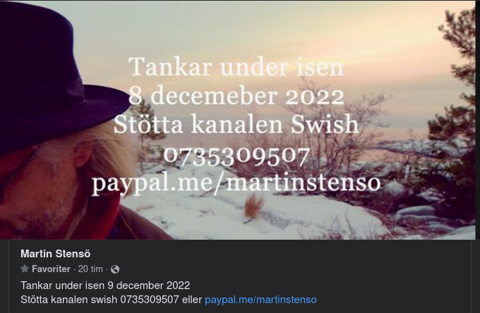 Havstankar 8 December