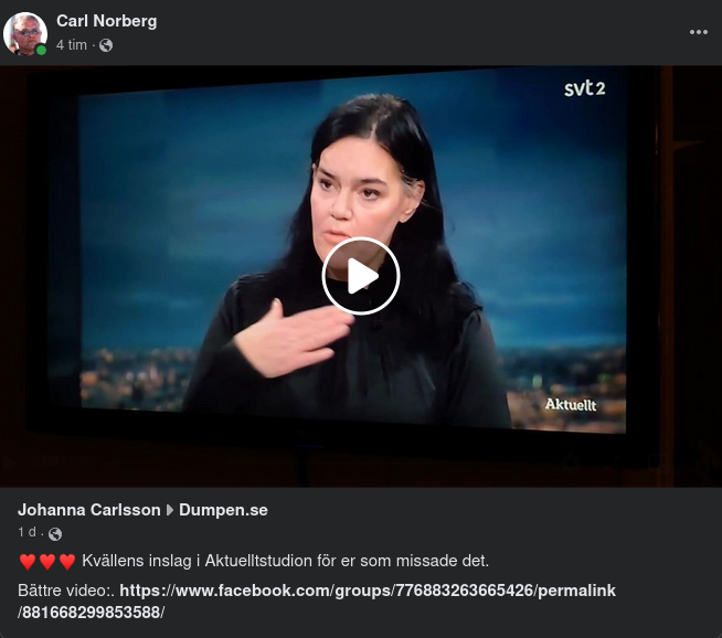 Dumpen & Jannne I SVT:s Aktuellt