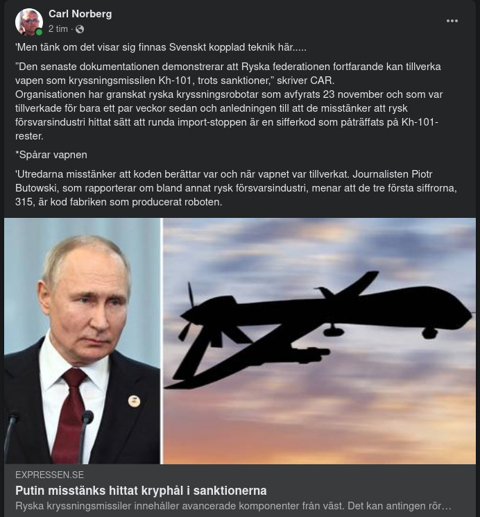 Kodat Spårbara Ryska Kryssningsrobotar