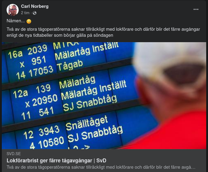 Lokförarbrist Ger Inställda Tåg