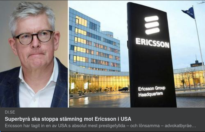 Ericsson Anlitar Sullivan & Cromwell