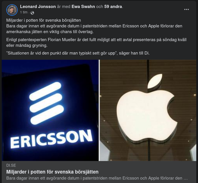 Ericsson & Apple