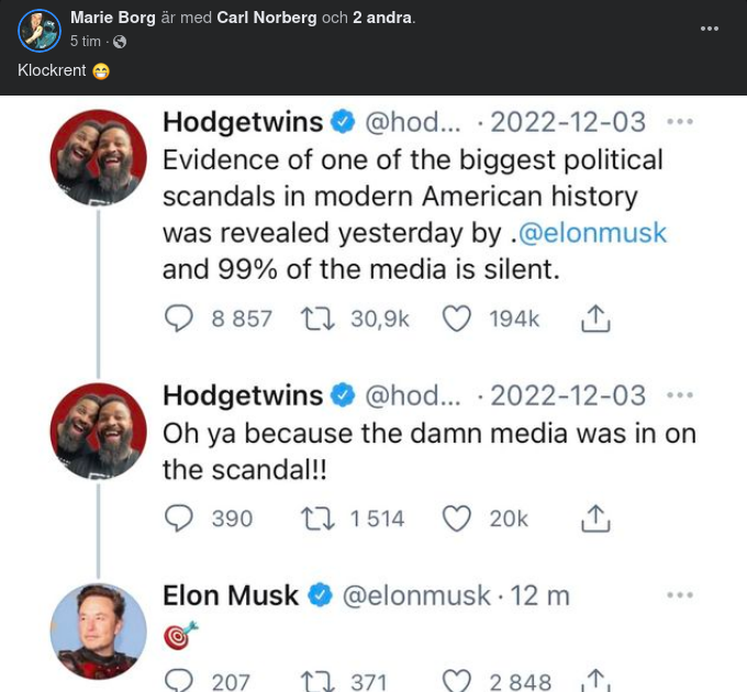 Medietystnad Om Twitteravslöjanden