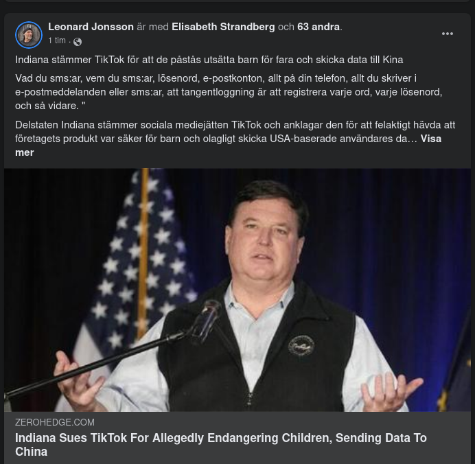 Indiana Stämmer TikTok